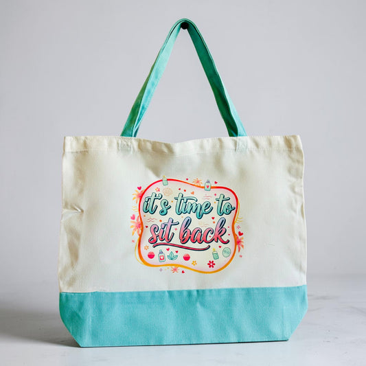 Time to Sit back Tote bag
