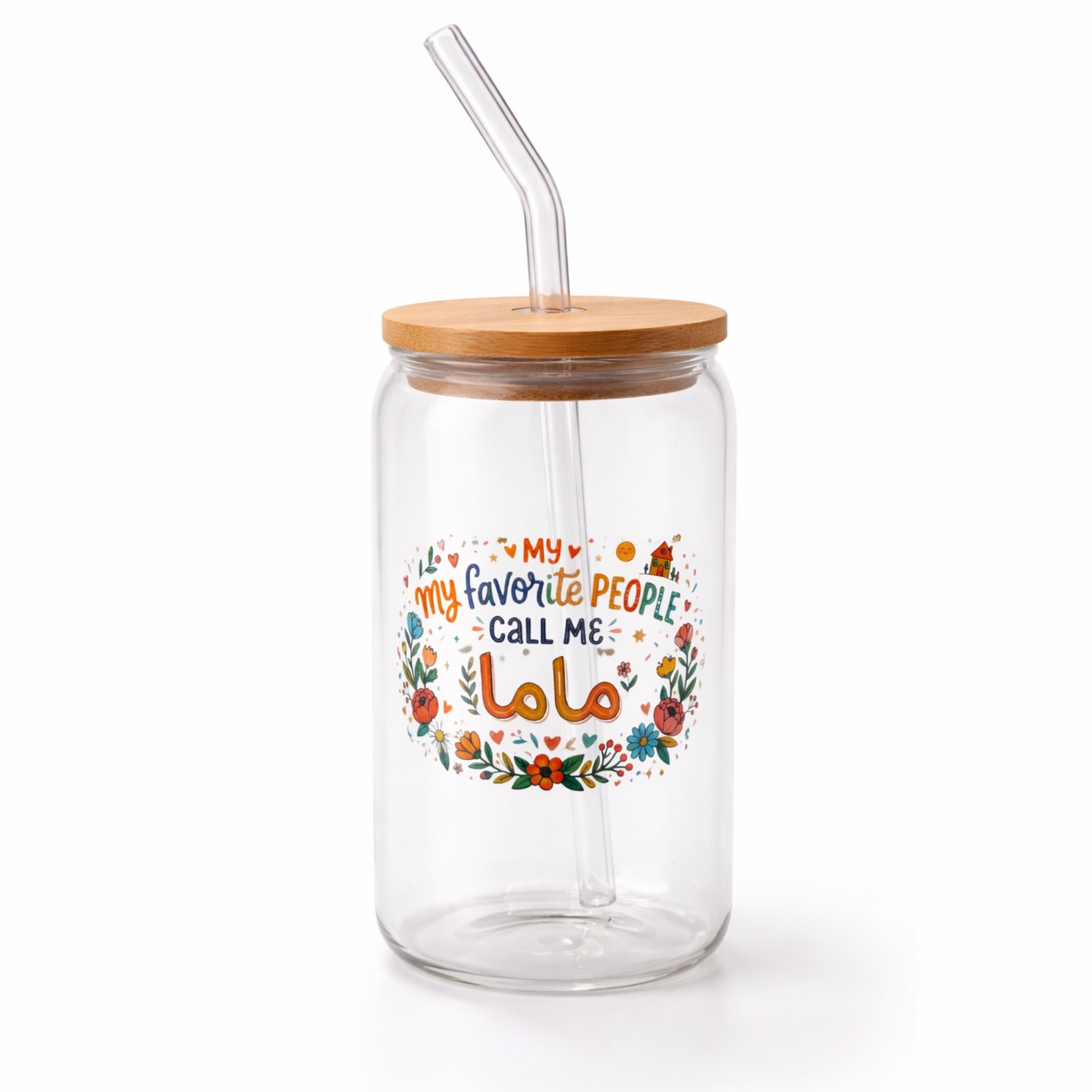 My Favorite People Call Me Mama Glass Cup